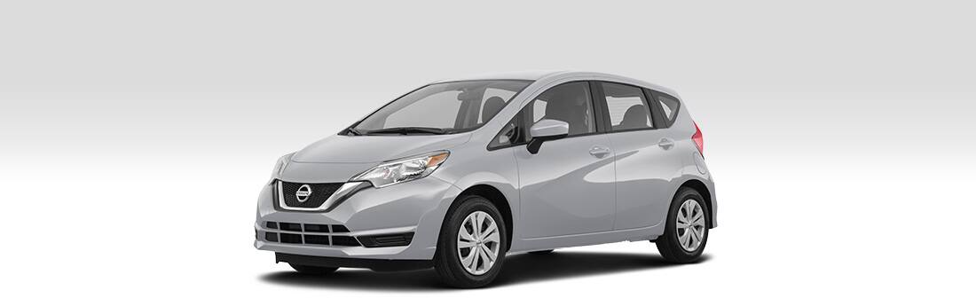 Front driver side view of 2019 Nissan Versa Note.